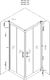 Mexen Mexen Rio kabina prysznicowa kwadratowa 90 x 90 cm, grafit, chrom brodzik Flat - 860-090-090-01-40-4010 4