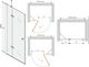 Mexen Mexen Roma drzwi prysznicowe uchylne 80 cm, transparent, czarne - 854-080-000-70-00 2