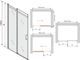 Mexen Mexen Omega drzwi prysznicowe rozsuwane 120 cm, transparent, złote - 825-120-000-50-00 2