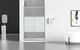 Mexen Mexen Apia drzwi prysznicowe rozsuwane 110 cm, pasy, chrom - 845-110-000-01-20 1
