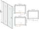 Mexen Mexen Apia drzwi prysznicowe rozsuwane 95 cm, transparent, chrom - 845-095-000-01-00 2