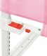 vidaXL Barierka do łóżeczka dziecięcego, różowa, 180x25 cm, tkanina 7