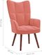 vidaXL Fotel, różowy, obity aksamitem 7