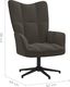 vidaXL Fotel, ciemnoszary, obity aksamitem 7