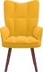 vidaXL Fotel, musztardowy, obity aksamitem 3