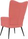 vidaXL Fotel, różowy, obity aksamitem 5