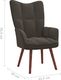 vidaXL Fotel, ciemnoszary, obity aksamitem 7