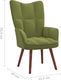 vidaXL Fotel, jasnozielony, obity aksamitem 7
