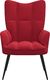 vidaXL Fotel, winna czerwień, obity aksamitem 3