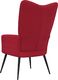 vidaXL Fotel, winna czerwień, obity aksamitem 5