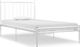 vidaXL Rama łóżka, biała, metalowa, 100 x 200 cm 2