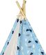 LeanToys Domek Namiot Dla Dzieci Tipi Indiański Chmurki Wodoodporny Ogród 3