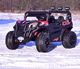 Import SUPER-TOYS MEGA BUGGY RZR TURBO 12 V,4X4 180 W MEGA MOC, PILOT, MIĘKKIE SIEDZENIE, MIĘKKIE KOŁA, FUNKCJA BUJANIA, KLUCZYK /HC301 7