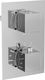 Bateria wannowa Mexen Cube podtynkowe chrom 1
