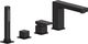 Bateria wannowa Mexen Cube 4-otworowe czarny 1