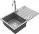 Zlewozmywak Mexen Mexen Bruno zlewozmywak granitowy 1-komorowy z ociekaczem i baterią kuchenną Telma, szary - 6513-71-670200-00 1