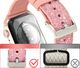 Kingxbar Kingxbar Crystal Fabric Band pasek bransoletka do Watch 6 / 5 / 4 / 3 / 2 (40mm / 38mm) silikonowy pasek kryształowa opaska różowy 4