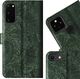 Surazo Wallet case RFID Premium - Ornament Zielony Samsung Galaxy S22 5