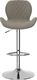 vidaXL Stołki barowe, 2 szt., jasnoszare, tapicerowane aksamitem 4
