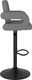 vidaXL Stołki barowe, 2 szt., jasnoszare, tapicerowane tkaniną 5