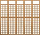 vidaXL Parawan pokojowy 5-panelowy/trejaż, drewno jodłowe, 201,5x180cm 2