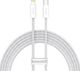 Kabel USB Baseus USB-C - Lightning 2 m Biały (BSU3062WHT) 1