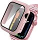 Alogy Alogy Etui do smartwatcha nakładka ze szkłem do Watch 4/5/6/SE 40mm Czarna uniwersalny 1