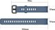 Alogy Alogy Pasek do smartwatch gumowy do Honor Band 4/5 Grafitowy uniwersalny 5
