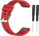 Alogy Gumowy pasek Alogy karbon do Garmin Fenix 5/5 Plus/6/6 pro czerwony uniwersalny 2