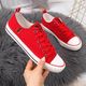 Big Star Trampki niskie tekstylne czerwone Big Star JJ274124 37 1