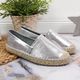 Big Star Espadryle damskie z eko skóry srebrne Big Star HH274504 37 1