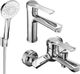 Mexen Mexen Sabre R74 zestaw wannowy, chrom - 72103R74-00 1