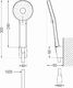 Bateria wannowa Mexen Mexen Royo R40 bateria wannowa z zestawem prysznicowym, czarna - 7223R40-70 2