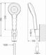 Mexen Mexen Erica R72 bateria wannowa z zestawem prysznicowym, czarna - 74643R72-70 3