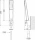 Mexen Mexen Sabre R72 bateria wannowa z zestawem prysznicowym, chrom - 7213R72-00 2