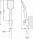 Mexen Mexen Fabia DF62 bateria prysznicowa z zestawem prysznicowym, czarna- 74654DF62-70 2
