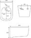 Bidet Mexen Mexen Stella bidet wiszący, biały - 35685100 2