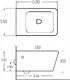 Bidet Mexen Mexen York bidet wiszący, biały - 35115500 2