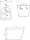 Bidet Mexen Mexen Teo bidet wiszący, czarny mat - 35855185 2
