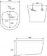 Bidet Mexen Mexen Carmen bidet wiszący, czarny mat - 35884985 2