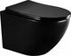 Miska WC Mexen Mexen Lena miska wc Rimless z deską wolnoopadającą slim, duroplast, czarna mat - 30221085 1