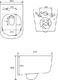 Miska WC Mexen Mexen Stella miska wc Rimless, biała - 3368XX00 1