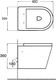 Miska WC Mexen Mexen Rico miska wc Rimless z deską wolnoopadającą slim, duroplast, czarna mat - 30721085 2