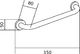 Mexen poręcz ścienna 30 cm chrom (70101630-00) 1