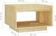vidaXL Stolik kawowy, 50x50x33,5 cm, drewno sosnowe 6