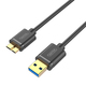 Kabel USB Unitek USB-A - microUSB 1 m Czarny (Y-C461GBK) 2