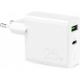 Ładowarka Puro Mini Fast Travel Charger 1x USB-A 1x USB-C 3 A (PUR521WHT) 1