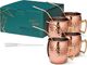 kubek koktajlowy Moscow Mule 550 ml stal nierdzewna rose gold 9 szt 4