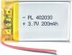 Liter Energy Battery Akumulator Li-Poly 200mAh 3.7V 402030 1