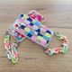 Hurtel Color Chain Case żelowe elastyczne etui z łańcuchem łańcuszkiem zawieszką do iPhone 13 Pro wielokolorowy (1) 7